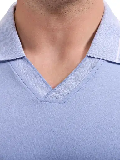 Bugatchi Men's Johnny Collar Polo Shirt | Thumbnail 5 Bugatchi Men's Johnny Collar Polo Shirt | Thumbnail 5