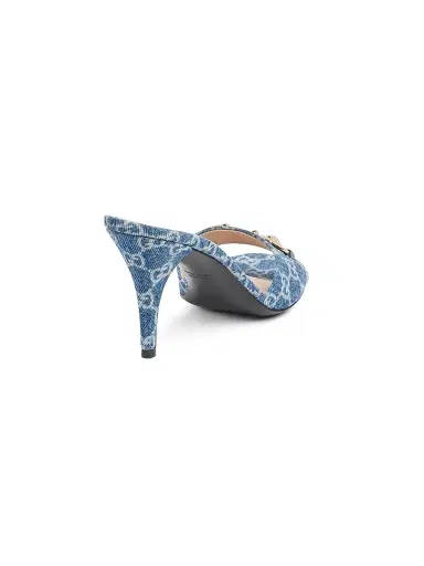 Gucci Women's Erin 5MM GG Canvas Horsebit Sandals - Medium Blue | Thumbnail 3 Gucci Women's Erin 5MM GG Canvas Horsebit Sandals - Medium Blue | Thumbnail 3