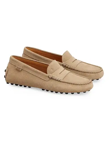 Tod's Women's Gommino Suede Driving Loafers - Tabacco Chiaro - Size 10 | Thumbnail 2 Tod's Women's Gommino Suede Driving Loafers - Tabacco Chiaro - Size 10 | Thumbnail 2