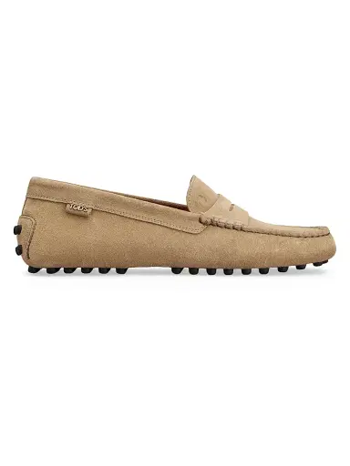 Tod's Women's Gommino Suede Driving Loafers - Tabacco Chiaro - Size 10 | Thumbnail 1 Tod's Women's Gommino Suede Driving Loafers - Tabacco Chiaro - Size 10 | Thumbnail 1