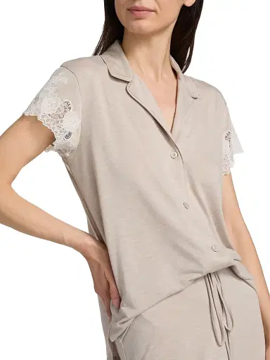 Natori Women's 2-PieceLux Shangrila Pajama Set - Heather Cashmere - Size XL | Thumbnail 6 Natori Women's 2-PieceLux Shangrila Pajama Set - Heather Cashmere - Size XL | Thumbnail 6