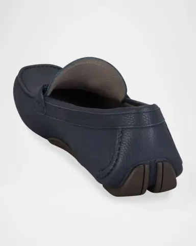 Ferragamo Men 's Front 4 Leather Drivers | Thumbnail 4 Ferragamo Men 's Front 4 Leather Drivers | Thumbnail 4