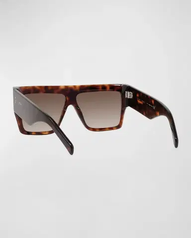 Celine Men's Chunky Rectangle Gradient Havana Sunglasses | Thumbnail 2 Celine Men's Chunky Rectangle Gradient Havana Sunglasses | Thumbnail 2