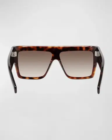 Celine Men's Chunky Rectangle Gradient Havana Sunglasses | Thumbnail 5 Celine Men's Chunky Rectangle Gradient Havana Sunglasses | Thumbnail 5