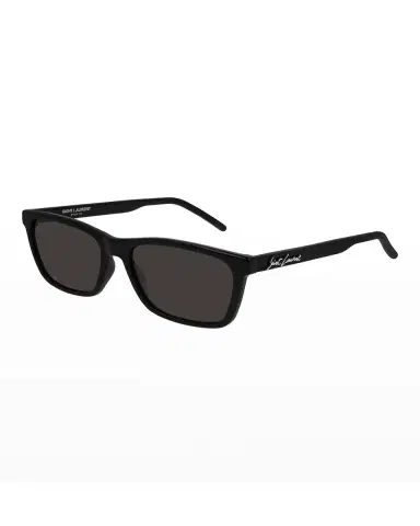 Saint Laurent Men's Square Solid Injection Sunglasses | Thumbnail 2 Saint Laurent Men's Square Solid Injection Sunglasses | Thumbnail 2