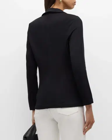Majestic Filatures French Terry One-Button Blazer | Thumbnail 2 Majestic Filatures French Terry One-Button Blazer | Thumbnail 2
