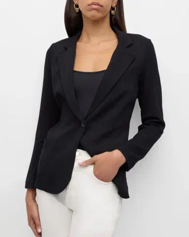 Majestic Filatures French Terry One-Button Blazer | Thumbnail 7 Majestic Filatures French Terry One-Button Blazer | Thumbnail 7