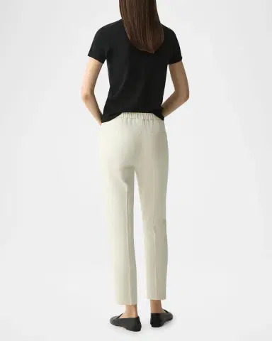 Theory Treeca Cropped Pull-On Pants | Thumbnail 3 Theory Treeca Cropped Pull-On Pants | Thumbnail 3