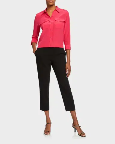 Theory Treeca Cropped Pull-On Pants | Thumbnail 3 Theory Treeca Cropped Pull-On Pants | Thumbnail 3