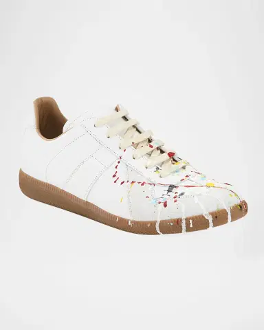 Maison Margiela Men's Replica Paint-Splatter Sneakers | Thumbnail 2 Maison Margiela Men's Replica Paint-Splatter Sneakers | Thumbnail 2