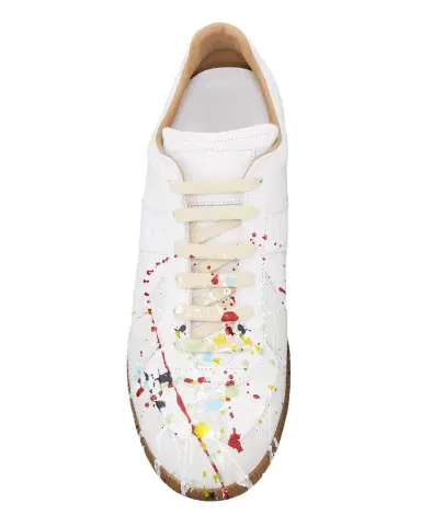 Maison Margiela Men's Replica Paint-Splatter Sneakers | Thumbnail 1 Maison Margiela Men's Replica Paint-Splatter Sneakers | Thumbnail 1