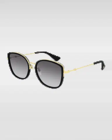 Gucci Square Metal Sunglasses | Thumbnail 2 Gucci Square Metal Sunglasses | Thumbnail 2