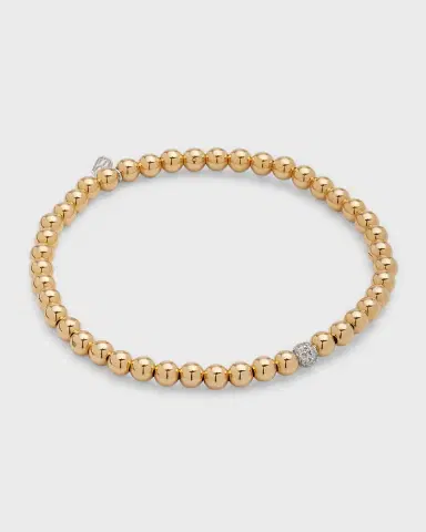 Sydney Evan 14k White Gold Diamond Bead Ball Bracelet | Thumbnail 4 Sydney Evan 14k White Gold Diamond Bead Ball Bracelet | Thumbnail 4