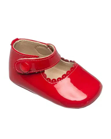 Elephantito Girl's Scalloped Leather Mary Jane | Thumbnail 3 Elephantito Girl's Scalloped Leather Mary Jane | Thumbnail 3
