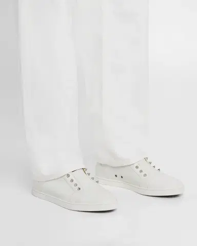 Christian Louboutin Men's F. A.V. Fique A Vontade Spiked Leather Slip-On Sneakers | Thumbnail 2 Christian Louboutin Men's F. A.V. Fique A Vontade Spiked Leather Slip-On Sneakers | Thumbnail 2