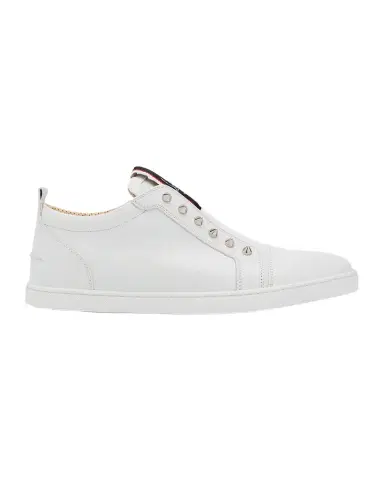 Christian Louboutin Men's F. A.V. Fique A Vontade Spiked Leather Slip-On Sneakers | Thumbnail 1 Christian Louboutin Men's F. A.V. Fique A Vontade Spiked Leather Slip-On Sneakers | Thumbnail 1