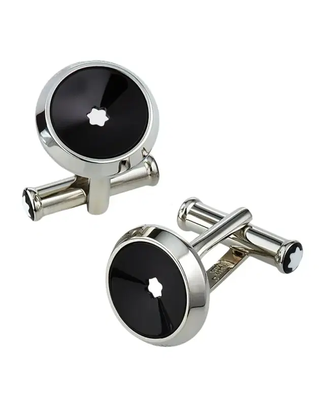 Men 's Steel %26 Precious Resin Star Cufflinks Men 's Steel %26 Precious Resin Star Cufflinks
