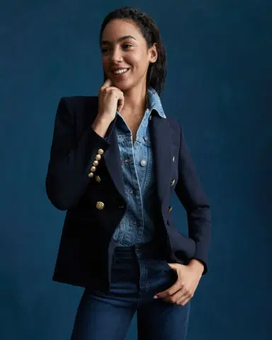 Veronica Beard Slate Denim Dickey | Thumbnail 4 Veronica Beard Slate Denim Dickey | Thumbnail 4