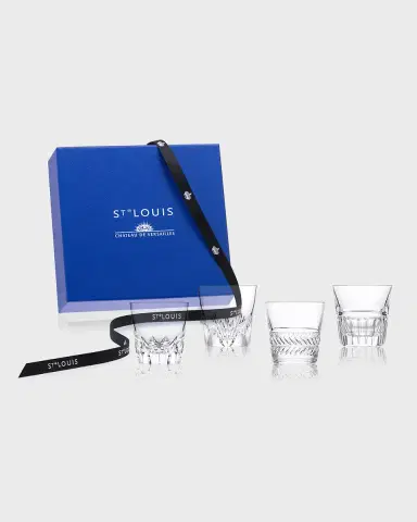 Saint Louis Crystal Versailles King Louis Double Old Fashioned Glasses, Set of 4 | Thumbnail 2 Saint Louis Crystal Versailles King Louis Double Old Fashioned Glasses, Set of 4 | Thumbnail 2