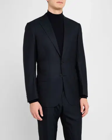 Brioni Men's Brunico Solid Two-Piece Suit | Thumbnail 4 Brioni Men's Brunico Solid Two-Piece Suit | Thumbnail 4