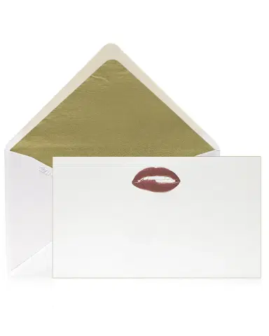 Bell'INVITO Pucker Lips Stationery Set, Box of 12 | Thumbnail 2 Bell'INVITO Pucker Lips Stationery Set, Box of 12 | Thumbnail 2