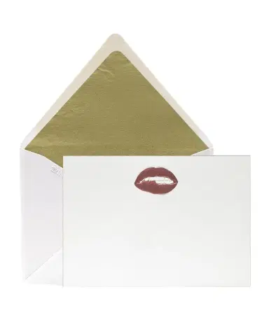 Bell'INVITO Pucker Lips Stationery Set, Box of 12 | Thumbnail 1 Bell'INVITO Pucker Lips Stationery Set, Box of 12 | Thumbnail 1