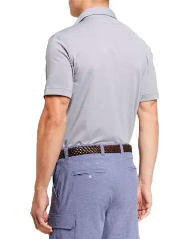 Peter Millar Men's Jubilee Stripe Stretch-Jersey Polo Shirt | Thumbnail 2 Peter Millar Men's Jubilee Stripe Stretch-Jersey Polo Shirt | Thumbnail 2