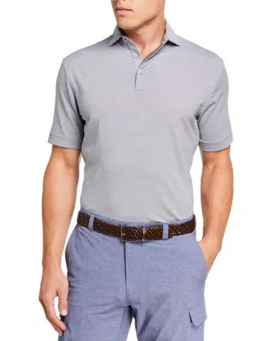 Peter Millar Men's Jubilee Stripe Stretch-Jersey Polo Shirt | Thumbnail 1 Peter Millar Men's Jubilee Stripe Stretch-Jersey Polo Shirt | Thumbnail 1