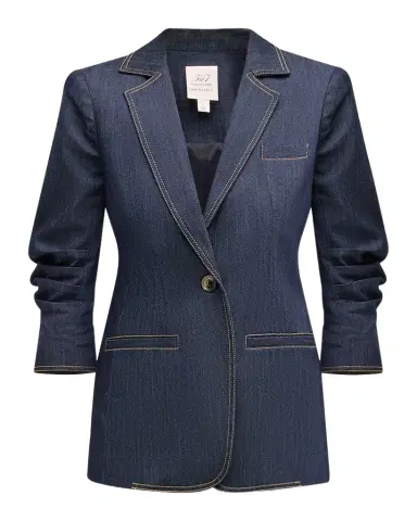 Cinq a Sept Khloe Denim Blazer | Thumbnail 1 Cinq a Sept Khloe Denim Blazer | Thumbnail 1