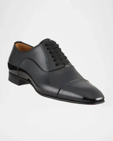 Christian Louboutin Greggo Men's Lace-Up Leather Dress Shoes | Thumbnail 2 Christian Louboutin Greggo Men's Lace-Up Leather Dress Shoes | Thumbnail 2