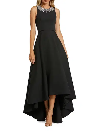 Mac Duggal Women's Ieena Embellished Crepe High-Low Gown | Thumbnail 1 Mac Duggal Women's Ieena Embellished Crepe High-Low Gown | Thumbnail 1