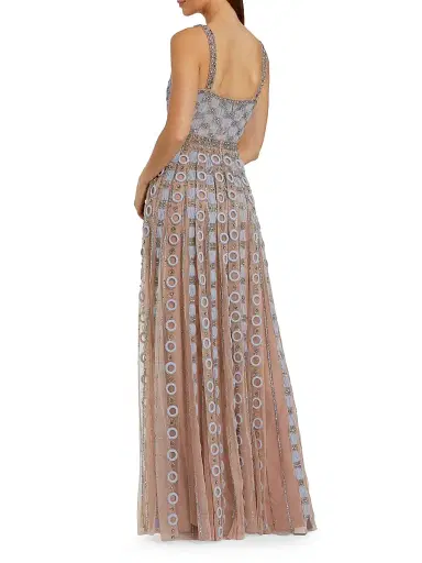 Mac Duggal Women's Embroidered Mesh A-Line Gown - Powder Blue - Size 14 | Thumbnail 2 Mac Duggal Women's Embroidered Mesh A-Line Gown - Powder Blue - Size 14 | Thumbnail 2