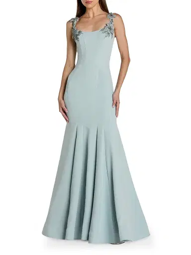 Mac Duggal Women's Embellished Crepe Mermaid Gown | Thumbnail 1 Mac Duggal Women's Embellished Crepe Mermaid Gown | Thumbnail 1