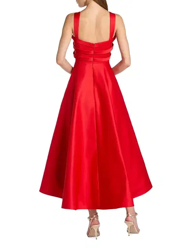 Mac Duggal Women's 3D Bow Midi-Dress - Red - Size 16 | Thumbnail 2 Mac Duggal Women's 3D Bow Midi-Dress - Red - Size 16 | Thumbnail 2