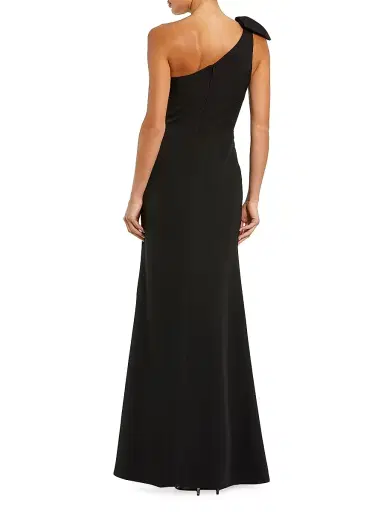Mac Duggal Women's Ieena One-Shoulder Bow Gown - Black - Size 14 | Thumbnail 2 Mac Duggal Women's Ieena One-Shoulder Bow Gown - Black - Size 14 | Thumbnail 2