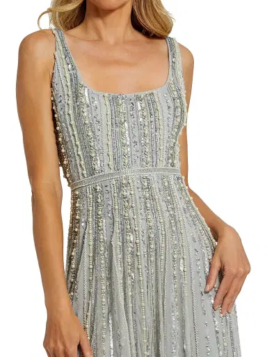 Mac Duggal Women's Evening Beaded Scoopneck Gown - Powder Blue | Thumbnail 3 Mac Duggal Women's Evening Beaded Scoopneck Gown - Powder Blue | Thumbnail 3