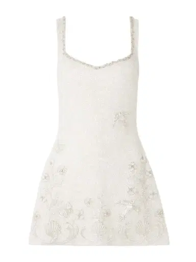 Clio Peppiatt Snowdrop Embellished Beaded Stretch-tulle Mini Dress | Thumbnail 1 Clio Peppiatt Snowdrop Embellished Beaded Stretch-tulle Mini Dress | Thumbnail 1