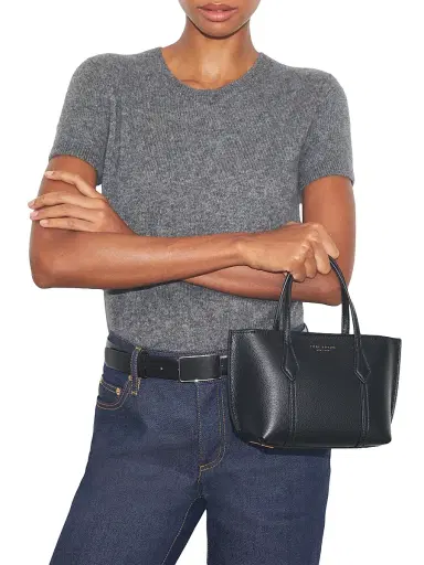 Tory Burch Women's Mini Perry Leather Tote Bag | Thumbnail 3 Tory Burch Women's Mini Perry Leather Tote Bag | Thumbnail 3