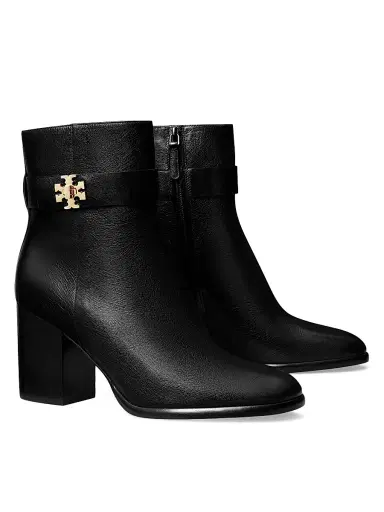 Tory Burch Women's T-Lock 80MM Leather Ankle Boots - Perfect Black - Size 9.5 | Thumbnail 2 Tory Burch Women's T-Lock 80MM Leather Ankle Boots - Perfect Black - Size 9.5 | Thumbnail 2