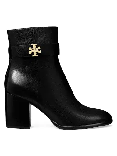 Tory Burch Women's T-Lock 80MM Leather Ankle Boots - Perfect Black - Size 9.5 | Thumbnail 1 Tory Burch Women's T-Lock 80MM Leather Ankle Boots - Perfect Black - Size 9.5 | Thumbnail 1