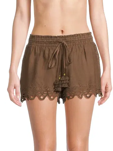 Ramy Brook Women's Diane Cotton Cover-Up Shorts | Thumbnail 3 Ramy Brook Women's Diane Cotton Cover-Up Shorts | Thumbnail 3