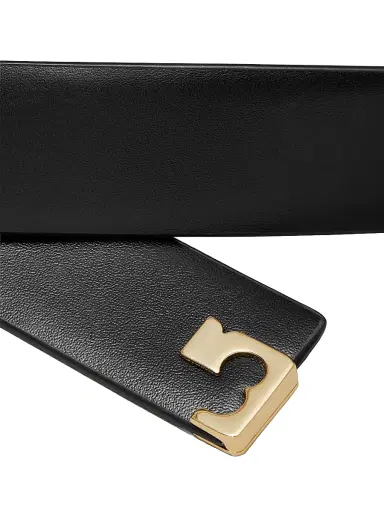 Tory Burch Women's Roller Buckle Leather Belt | Thumbnail 3 Tory Burch Women's Roller Buckle Leather Belt | Thumbnail 3