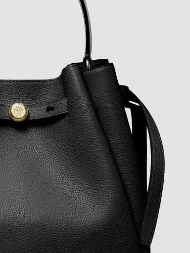 Tory Burch Women's Romy Pebbled Leather Bucket Bag | Thumbnail 6 Tory Burch Women's Romy Pebbled Leather Bucket Bag | Thumbnail 6