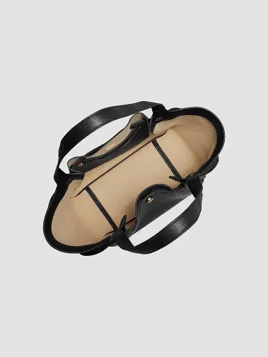 Tory Burch Women's Romy Pebbled Leather Tote Bag | Thumbnail 4 Tory Burch Women's Romy Pebbled Leather Tote Bag | Thumbnail 4