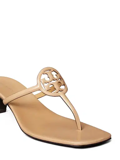 Tory Burch Women's Miller 50MM Leather Sandals - Honeycomb Tan | Thumbnail 5 Tory Burch Women's Miller 50MM Leather Sandals - Honeycomb Tan | Thumbnail 5