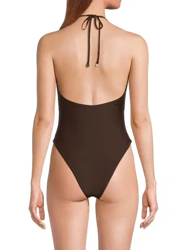 Ramy Brook Women's Nia Halterneck One-Piece Swimsuit - Beach Brown - Size XL | Thumbnail 5 Ramy Brook Women's Nia Halterneck One-Piece Swimsuit - Beach Brown - Size XL | Thumbnail 5