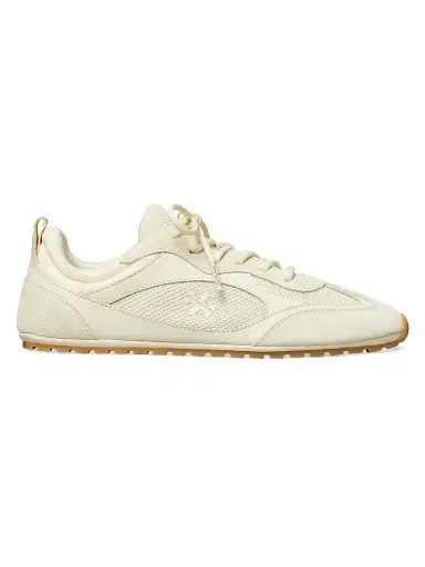 Tory Burch Women's Field Leather Sneakers - Light Cream - Size 9 | Thumbnail 1 Tory Burch Women's Field Leather Sneakers - Light Cream - Size 9 | Thumbnail 1