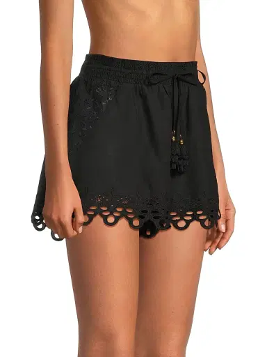 Ramy Brook Women's Diane Cotton Cover-Up Shorts | Thumbnail 4 Ramy Brook Women's Diane Cotton Cover-Up Shorts | Thumbnail 4