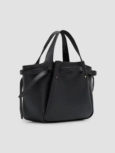 Tory Burch Women's Small Leather Tote Bag - Black | Thumbnail 6 Tory Burch Women's Small Leather Tote Bag - Black | Thumbnail 6