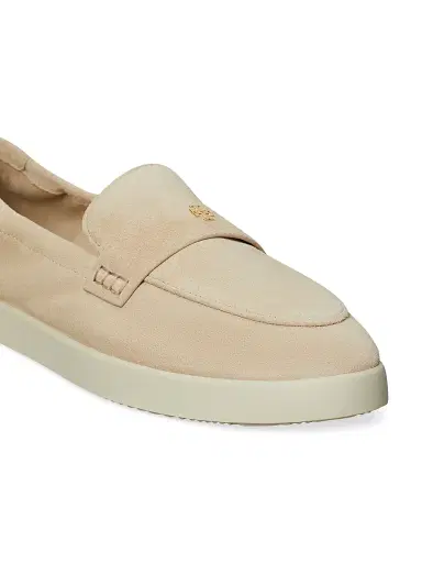 Tory Burch Women's Ballet Sport Suede Loafers - Sand Dune - Size 9.5 | Thumbnail 4 Tory Burch Women's Ballet Sport Suede Loafers - Sand Dune - Size 9.5 | Thumbnail 4
